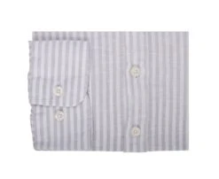 Chemise Tunique Coton Lin Beige Clair Et Blanc - VALBERT -Boutique Pop Mey Edlich 015220cx valbert beige clair et blanc 6