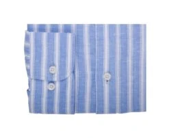 Chemise Coton Lin Rayée Bleue Et Blanche - SIMONIN -Boutique Pop Mey Edlich 0152700a simonin bleu et blanc 6