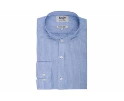 Chemise Seersucker à Rayures Fines Bleues Foncées Et Blanches - COLBERT 12 Chemise Seersucker à Rayures Fines Bleues Foncées Et Blanches - COLBERT -Boutique Pop Mey Edlich 0152800a colbert bleu et blanc 4 bis 1