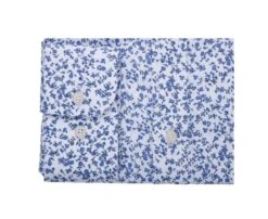 Chemise Blanche Homme à Imprimé Fleuri Bleu - ELDORIC 14 Chemise Blanche Homme à Imprimé Fleuri Bleu - ELDORIC -Boutique Pop Mey Edlich 0153905i eldoric blanc et bleu 6