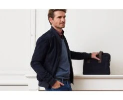 Blouson Homme Cuir Marine - SEAN 7 Blouson Homme Cuir Marine - SEAN -Boutique Pop Mey Edlich 015620af sean marine 1 3