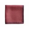 Pochette De Costume En Soie à Pois Bordeaux Et Blanc -Boutique Pop Mey Edlich 0156405k pochette soie pois bordeaux et blanc 1
