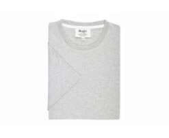 Tee-shirt Coton Bio Uni Gris Chiné Clair - EDGAR III -Boutique Pop Mey Edlich 0156900l edgar iii gris chine clair 5