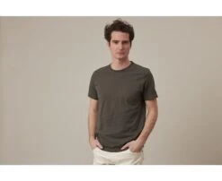 Tee-shirt Coton Bio Uni Vert Foncé - EDGAR III