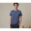 Tee-shirt Coton Bio Uni Bleu Gris - EDGAR III -Boutique Pop Mey Edlich 0156905x edgar iii bleu gris 1