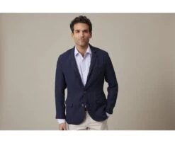 Blazer Lin Homme Navy - LUBIN