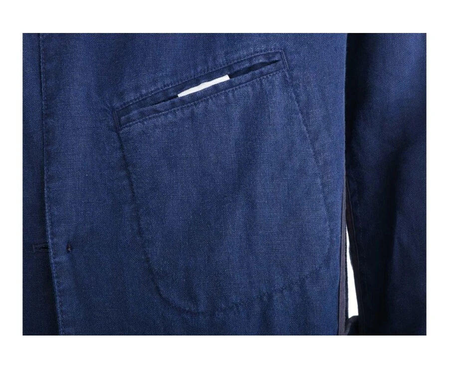 Blazer Lin Homme Navy - LUBIN 8 Blazer Lin Homme Navy - LUBIN – Image 6