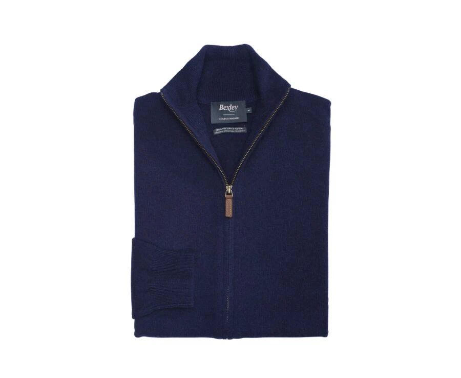 Gilet Zippé Homme Laine Navy - KANTY 5 Gilet Zippé Homme Laine Navy - KANTY – Image 3