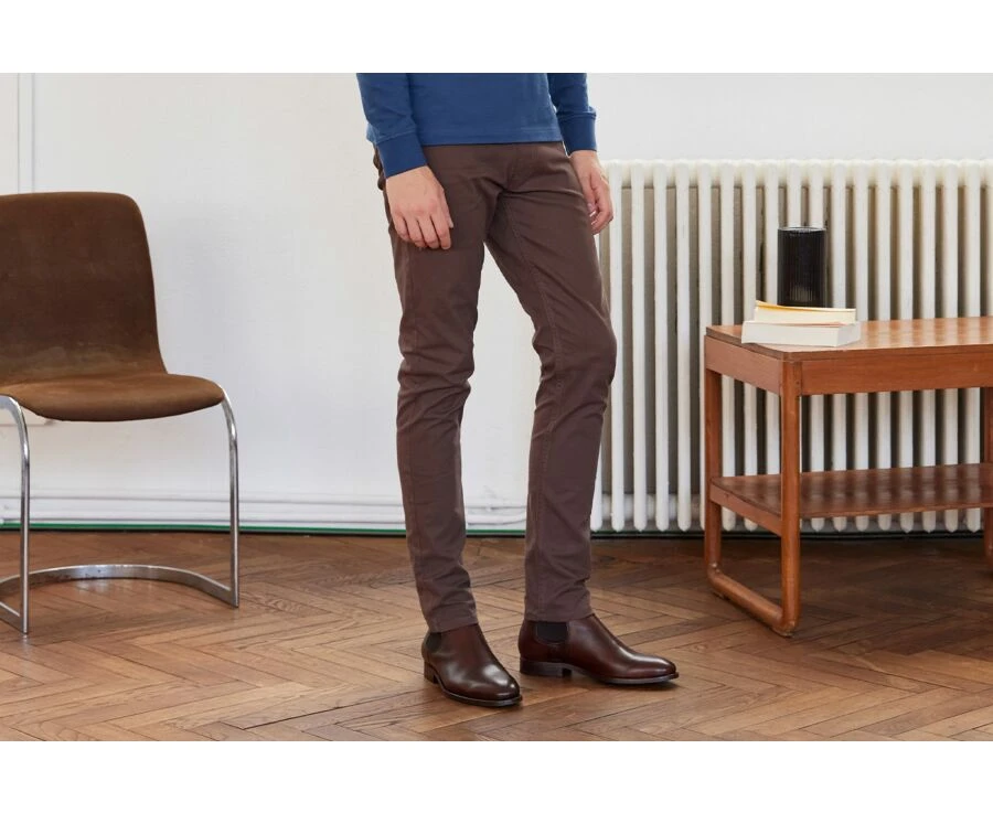 Pantalon 5 Poches Homme Chocolat - KARSON 5 Pantalon 5 Poches Homme Chocolat - KARSON – Image 3