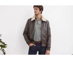 Blouson Aviateur Homme Marron - EVERETT II