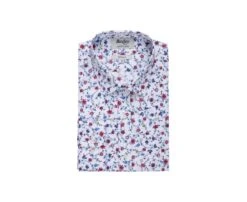 Chemise Imprimée Bleu Rouge Et Beige - RODÉRIC 12 Chemise Imprimée Bleu Rouge Et Beige - RODÉRIC -Boutique Pop Mey Edlich 016410cy roderic bleu rouge et beige 4 bis