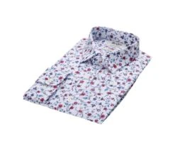 Chemise Imprimée Bleu Rouge Et Beige - RODÉRIC 13 Chemise Imprimée Bleu Rouge Et Beige - RODÉRIC -Boutique Pop Mey Edlich 016410cy roderic bleu rouge et beige 5 bis