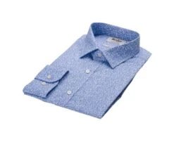 Chemise Imprimée Blanche Et Bleue - ULDÉRIC 13 Chemise Imprimée Blanche Et Bleue - ULDÉRIC -Boutique Pop Mey Edlich 0164205i ulderic blanc et bleu 5 bis