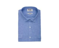 Chemise Homme Coton/lin Chambray Bleu Océan - SIPHÉRIN 12 Chemise Homme Coton/lin Chambray Bleu Océan - SIPHÉRIN -Boutique Pop Mey Edlich 016460cv sipherin chambray bleu ocean 4 bis