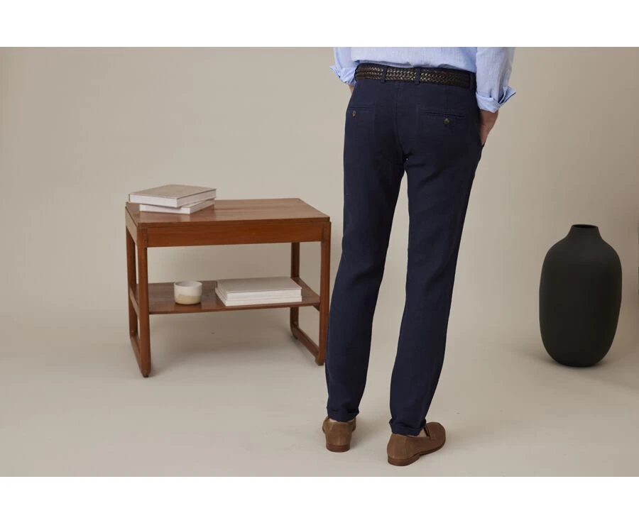 Pantalon Chino Homme Navy - KYLSON 4 Pantalon Chino Homme Navy - KYLSON – Image 2