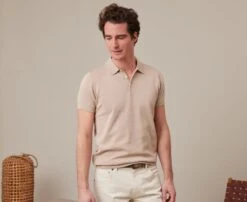 Polo Homme Beige - BRAIDEN -Boutique Pop Mey Edlich 01652003 braiden beige 1