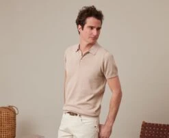 Polo Homme Beige - BRAIDEN -Boutique Pop Mey Edlich 01652003 braiden beige 3