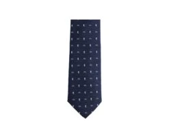 Cravate Homme Soie Motif Palmette Marine Et Écru -Boutique Pop Mey Edlich 0166208a cravate soie motif palmette marine et ecru 1