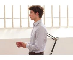 Chemise Twill Blanche à Carreaux Bleu Océan Homme- MARTINIEN -Boutique Pop Mey Edlich 01671064 martinien blanc et bleu ocean 3