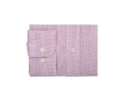 Chemise Twill Blanc à Petits Carreaux Rouge - STELLAN -Boutique Pop Mey Edlich 01672085 stellan blanc et rouge 6