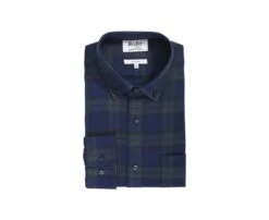 Chemise Flanelle Navy Et Vert Foncé - Poche Poitrine - ANDRICK -Boutique Pop Mey Edlich 016730c3 andrick navy et vert fonce 4