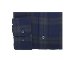 Chemise Flanelle Navy Et Vert Foncé - Poche Poitrine - ANDRICK -Boutique Pop Mey Edlich 016730c3 andrick navy et vert fonce 6