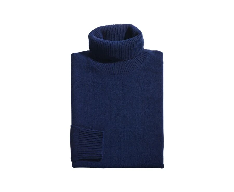 Pull Col Roulé Homme Bleu Marine - KENNERIC 6 Pull Col Roulé Homme Bleu Marine - KENNERIC – Image 4