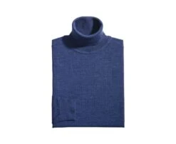 Pull Col Roulé Homme Bleu Foncé Chiné- EMERINOS -Boutique Pop Mey Edlich 0168302w emerinos bleu fonce chine 4
