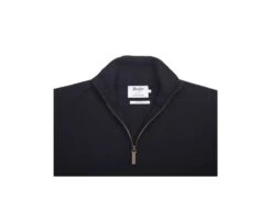 Pull Col Zippé Homme Noir - VLARINOS -Boutique Pop Mey Edlich 01684010 vlarinos noir 5