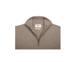 Pull Col Zippé Homme Gris Taupe Chiné - VLARINOS -Boutique Pop Mey Edlich 0168405y vlarinos gris taupe chine 5
