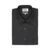 Chemise Noire Coton Popeline - Col Français - LOUIS 1 Chemise Noire Coton Popeline - Col Français - LOUIS -Boutique Pop Mey Edlich 404010 louis noir 1