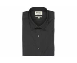 Chemise Noire Coton Popeline - Col Français - LOUIS 16 Chemise Noire Coton Popeline - Col Français - LOUIS -Boutique Pop Mey Edlich 404010 louis noir 1 bis