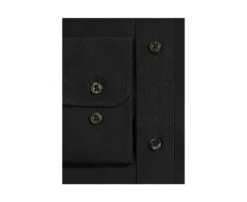 Chemise Noire Coton Popeline - Col Français - LOUIS 14 Chemise Noire Coton Popeline - Col Français - LOUIS -Boutique Pop Mey Edlich 404010 louis noir 8