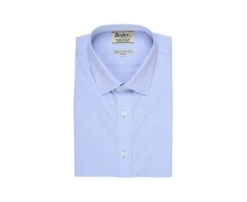 Chemise Bleu Ciel Popeline - Col Français - LOUIS. 12 Chemise Bleu Ciel Popeline - Col Français - LOUIS. -Boutique Pop Mey Edlich 406007 louis bleu ciel 1