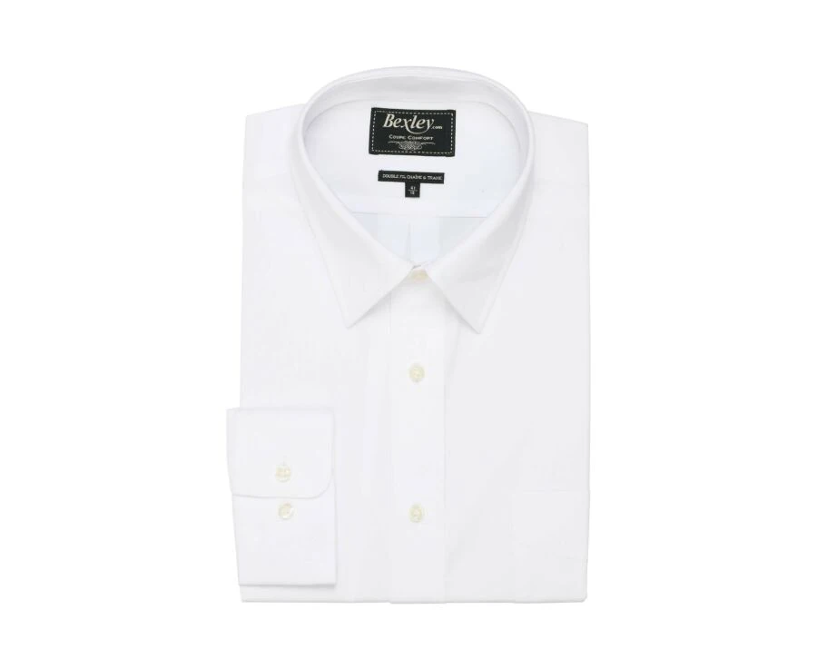 Chemise Blanche En Coton - Poche Poitrine - ALBERT 6 Chemise Blanche En Coton - Poche Poitrine - ALBERT – Image 4