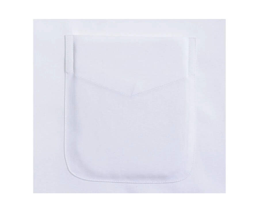 Chemise Blanche En Coton - Poche Poitrine - ALBERT 9 Chemise Blanche En Coton - Poche Poitrine - ALBERT – Image 7